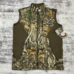 NWT Realtree Colosseum Camo Vest Men's S Full Zip Hunting Fishing Outdoor